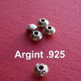 Distantier biconic cu spirale din argint .925 aprox 6x3.5 mm