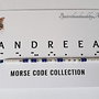 Bratara reglabila cod Morse "Andreea"