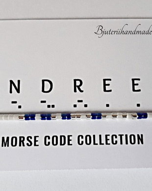 Bratara reglabila cod Morse "Andreea"