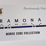 Bratara reglabila cod Morse RAMONA