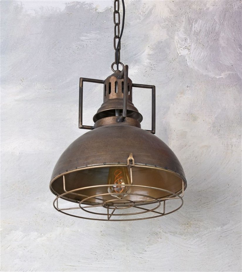 Lampa industriala de tavan cu un bec Edison