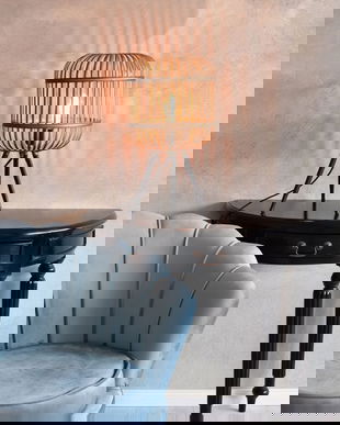 Lampa industriala de masa cu un bec Edison