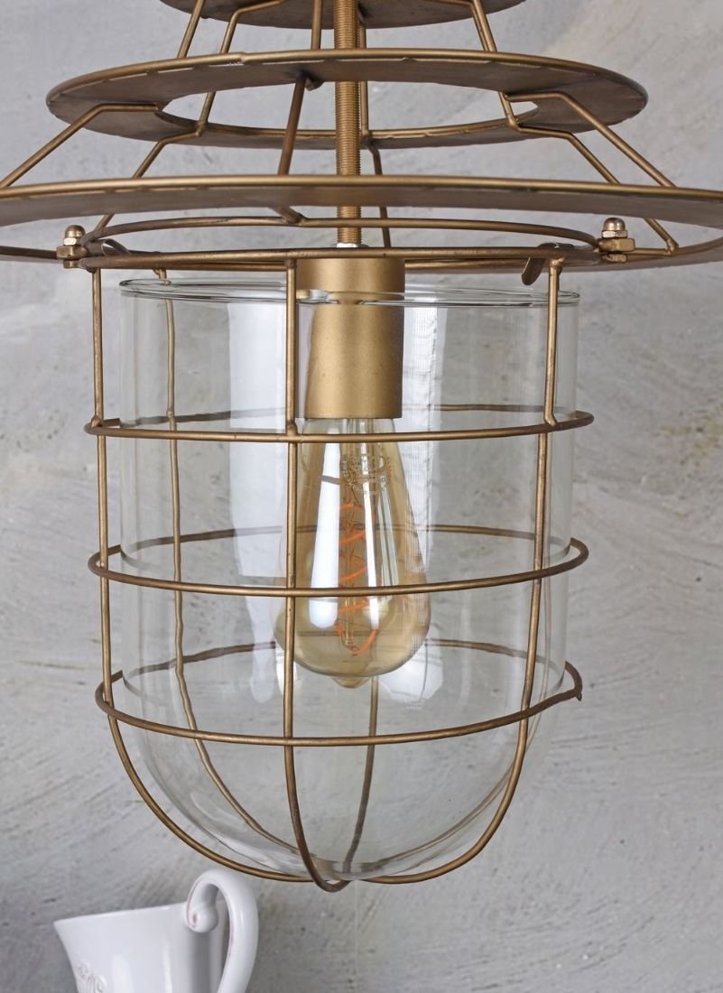Lampa industriala de tavan cu un bec Edison