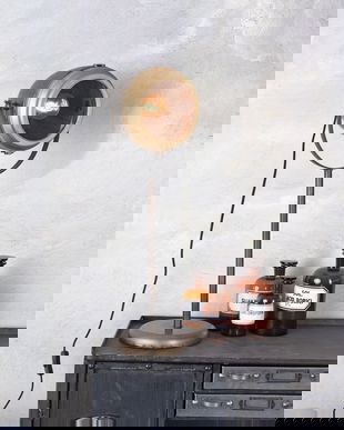 Lampa industriala de masa cu un bec Edison