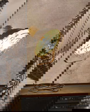 Lampa industriala de masa cu un bec Edison