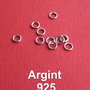 (10 bucati) Zale mici sudate (ZS1) din argint .925 rodiat de diametru aprox 5 mm, grosime aprox  0.9 mm