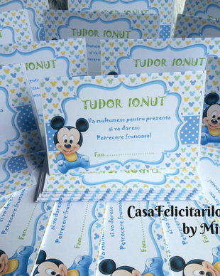 Plic pentru bani Mickey Mouse