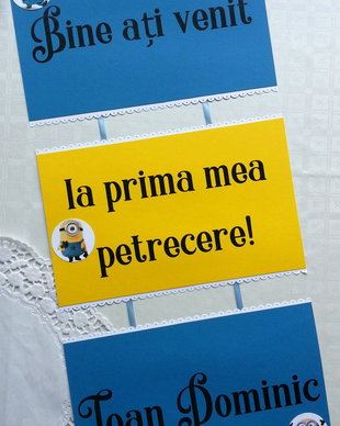 Banner Bine ati venit!- tematica Minioni