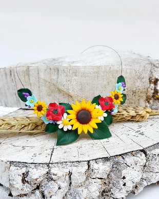Colier infuzie flori de camp