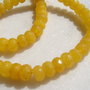 Jad galben auriu rondele fatetate aprox 8x5 mm
