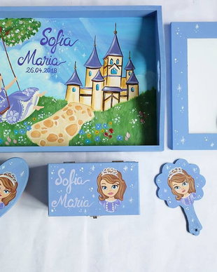 Set Aniversare 1 an, pictat cu Printesa Sofia