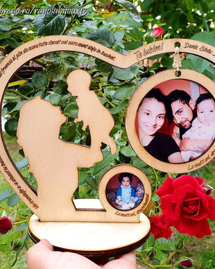 Rama foto personalizata - Copil - 2 poze