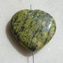 Pandant 1 inima mare din jasp aprox 40x39x11 mm