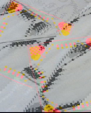 Set 2 servete in cruciulite