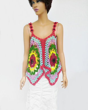 Top crosetat de vara, boho chic
