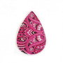 Pandantiv boho piele ecologica / fucsia PU7 Cod:  DVLAK-T 007