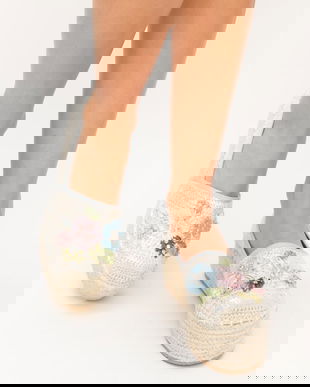 Espadrile Revio Argintii