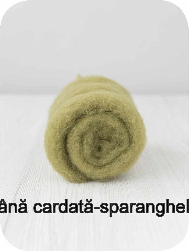 lana cardata- sparanghel