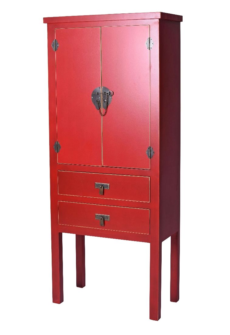 Cabinet exotic din lemn masiv rosu