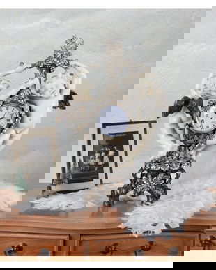 Ceas nostalgic din rasini cu doi ingerasi