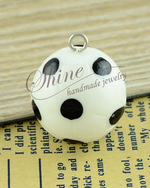 Pandantiv minge de fotbal, 25x21mm