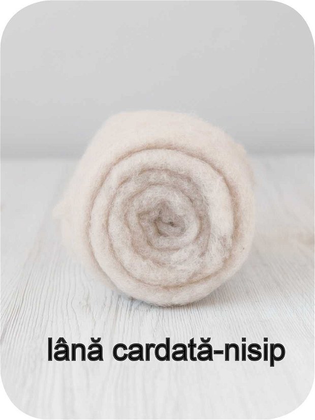 lana cardata-nisip