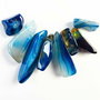 Set pandant blue onix agat