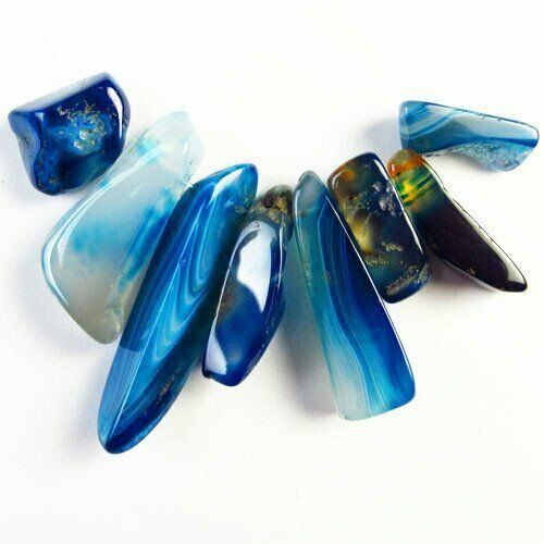 Set pandant blue onix agat