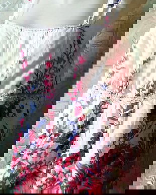 bluza cu bretele bumbac cu flori , Per Una , 14