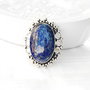Pandant/link  Lapis Lazuli in rama argintata