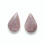 Cabochon lacrima - aventurin rosu  - [  2 buc ] - R309
