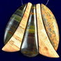 Set pandant /baza colier jasp&tiger eye