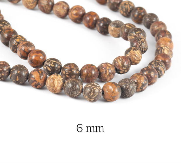 Starburst Jasper natural, 6 mm