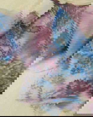 Esarfa matase pictata manual