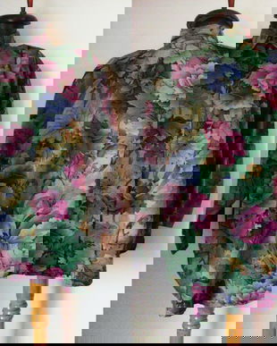 BLUZA 80s FRENCH FLORAL