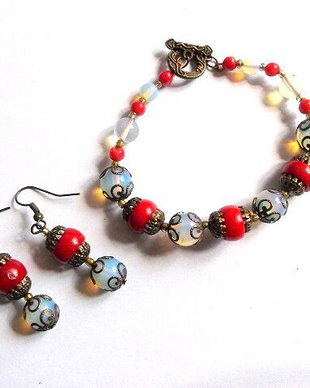 set coral si opalit 34704