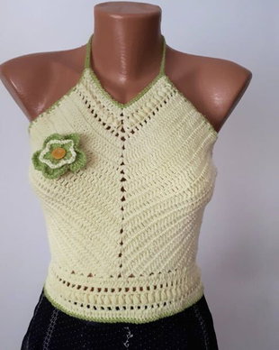 Top crosetat, marimea XS