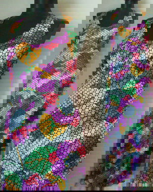 ROCHIE RETRO 70s JERSE FLORAL