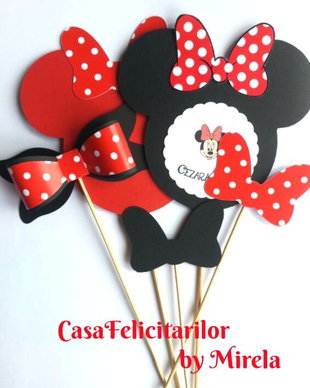 Set decoratiuni candy bar MInnie mouse rosie