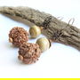 Cercei cu rudraksha