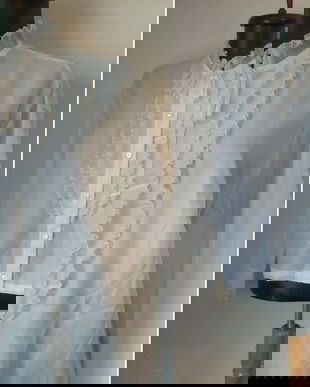 BLUZA JABOU ALB RETRO