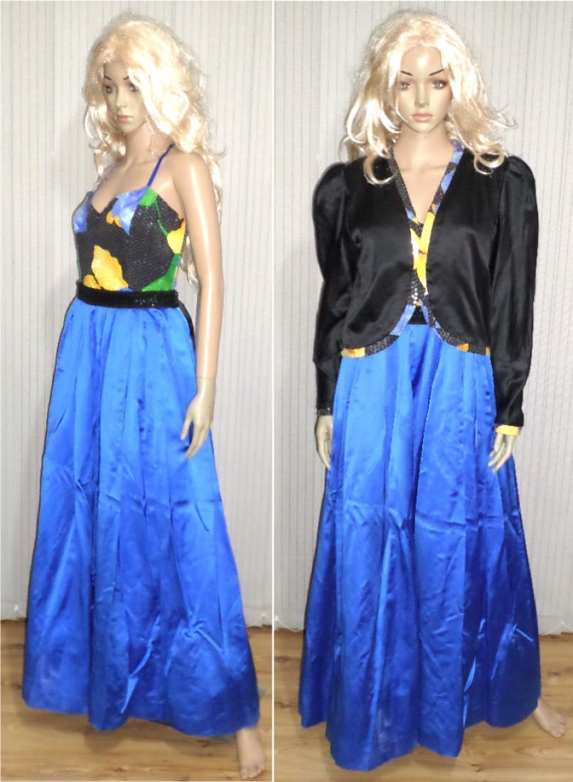Rochie vintage Evening dress designer 70S oferta!!!!