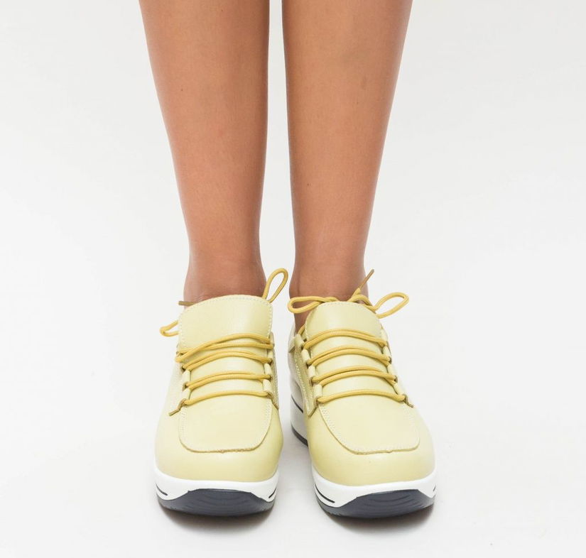 Pantofi Casual Ronto Galbeni 2