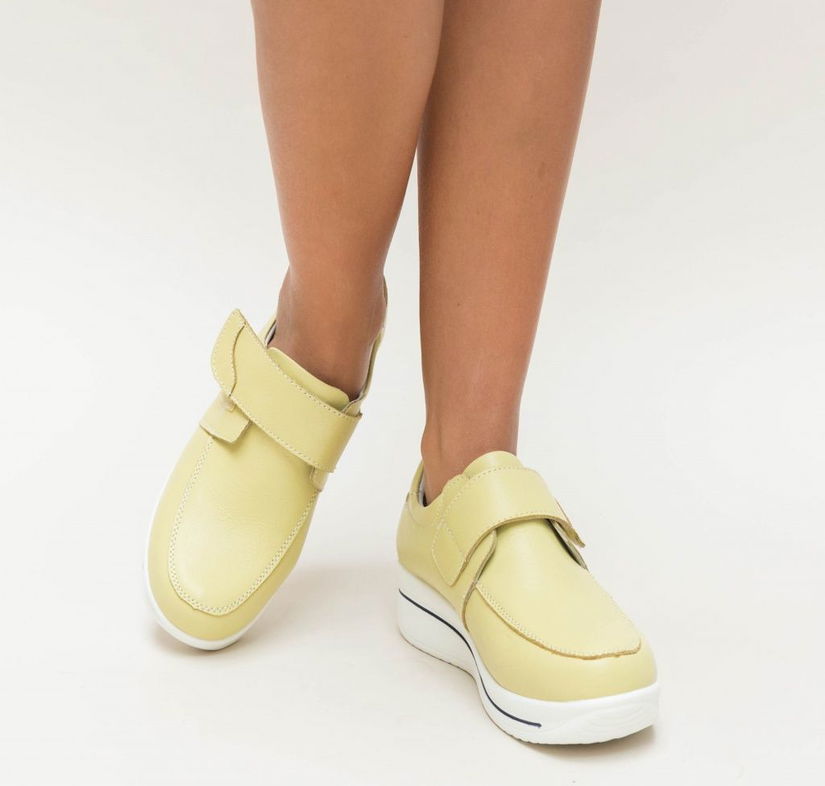 Pantofi Casual Iron Galbeni 2