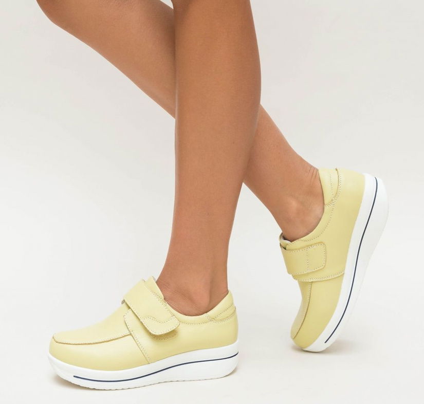 Pantofi Casual Iron Galbeni 2