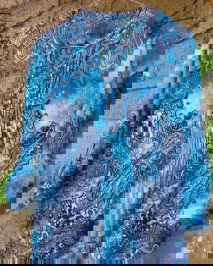 Bluza jorjet cu margele