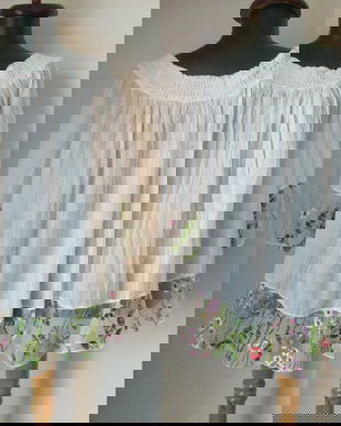 BLUZA PANZA TOPITA SI VOAL BRODERIE