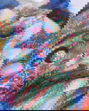 REPRODUCERE  GUSTAV KLIMT  " THE  MAIDEN " 1913 ,   ESARFA MATASE NATURALA