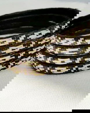 bratara reglabila decorata cu fibre vegetale