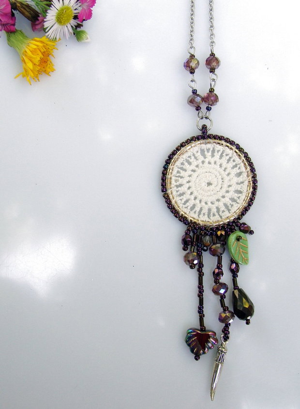 Colier lung dream-catcher
